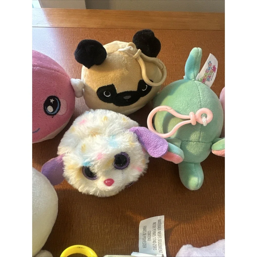 Lot Of 9 Small Squishy Plush: Swuishmallows, TY, Smoochy, Others Some With‎ Tags